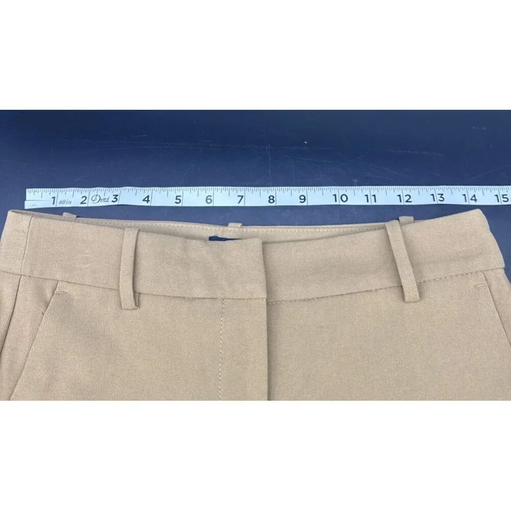 J.CREW Women’s‎ Brown Ruby Cropped Pants Stretch Twill Sz 2 Casual Business
